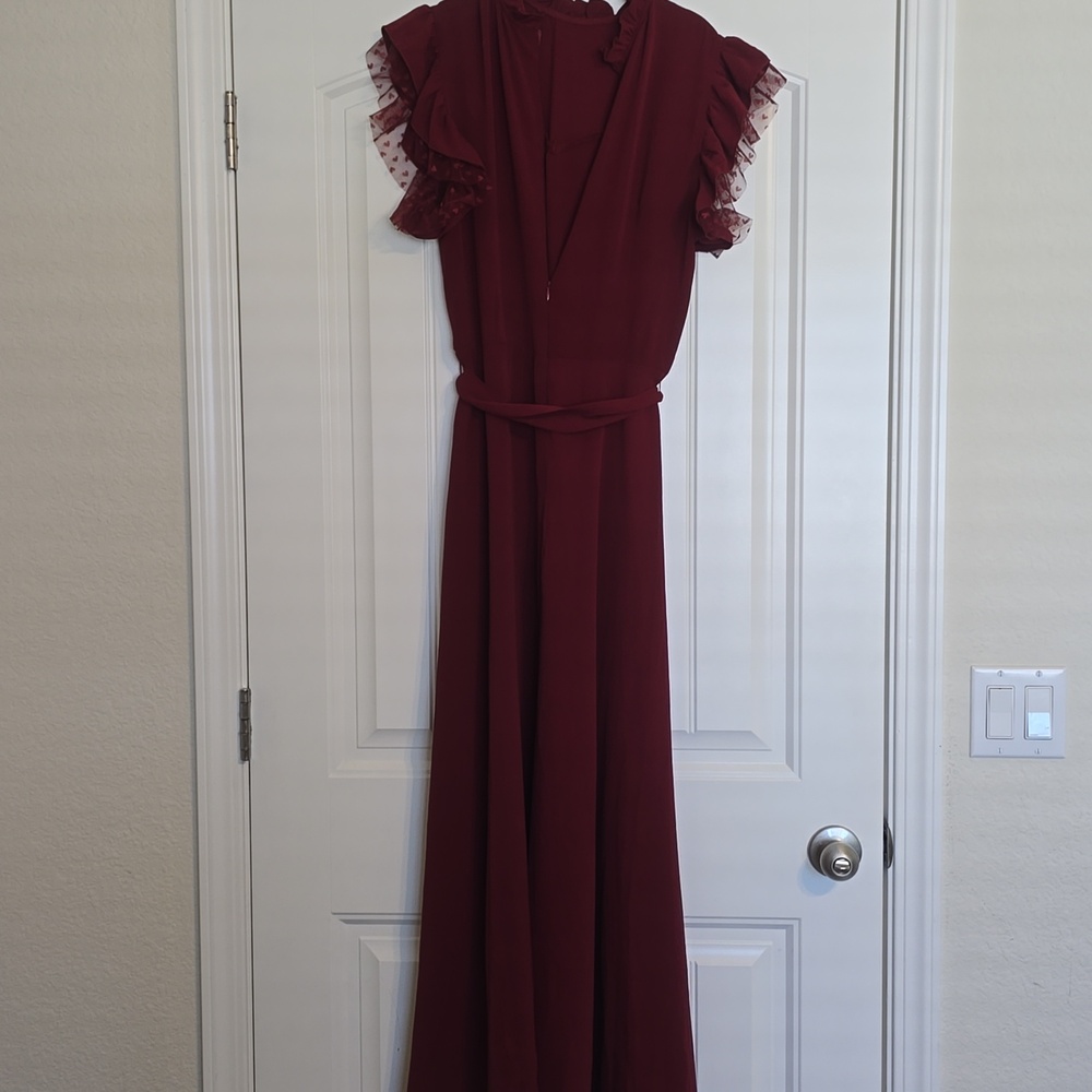 Red Ruffled Dress - LG - Picture 4 of 4